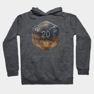 Nat20 Mountains in brown and gray Hoodie